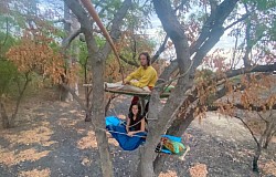 Lits perchés dans le Siné Saloum, Sénégal